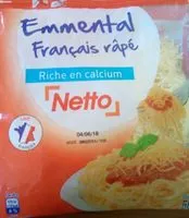 Mängden socker i Emmental français râpé