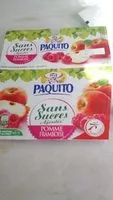 Mängden socker i Coupelles pomme framboise sans sucres ajoutés