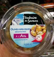 Mängden socker i Olives Grecques dénoyautées à l'ail