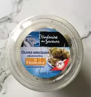 Mängden socker i olives grecques dénoyautées et fromage