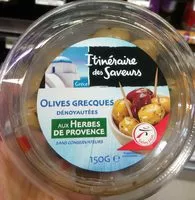 Mängden socker i Olives grecques dénoyautées aux herbes de Provence