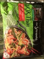 Mängden socker i Wok Thai Nouilles,légumes et crevettes