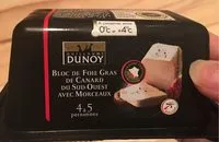 Mängden socker i Bloc de foie gras de canard du Sud Ouest avec morceaux