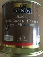 Mängden socker i Bloc de foie gras avec morceaux