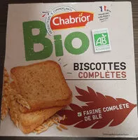 Mängden socker i Biscottes complètes bio