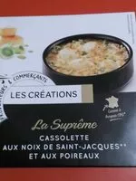 Mängden socker i Monique Ranou, Cassolette de St Jacques aux poireaux, 120 g