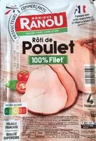 Mängden socker i Rôti de poulet 100% filet