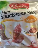 Mängden socker i Mini saucissons secs pur porc