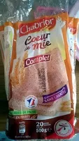 Mängden socker i Cœur de mie complet sans croûte