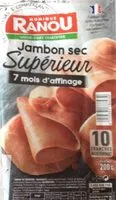 Mängden socker i Jambon sec 7 mois d’affinage