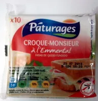 Mängden socker i Les tranchettes croque monsieur à l'emmental
