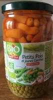 Mängden socker i Petits pois et jeunes carottes extra fins BIO