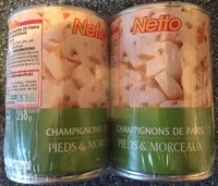 Mängden socker i Champignons de Paris Pieds & Morceaux