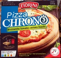Mängden socker i Pizza Chrono Mozzarella / tomates cerises / basilic
