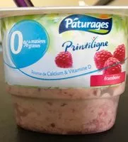 Mängden socker i , Mousse au fromage frais Printiligne 0% mure/framboise