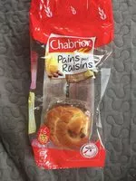 Mängden socker i 6 pains aux raisins, à la crème pâtissière