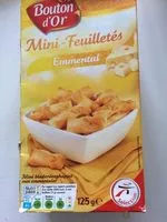 Mängden socker i Mini-feuilletés emmental