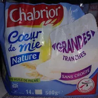 Mängden socker i Coeur de mie - nature - Grandes tranches - sans croûte