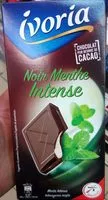 Mängden socker i Ivoria - Chocolat noir menthe intense