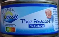 Mängden socker i Thon albacore au naturel