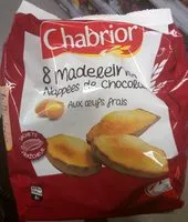 Mängden socker i 8 Madeleines nappées de chocolat aux oeufs frais