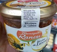 Mängden socker i Terrine de lièvre