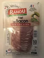Mängden socker i Filet de bacon fumé au bois de hêtre