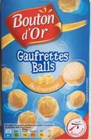 Mängden socker i Biscuits apéritif Gaufrettes Balls au fromage