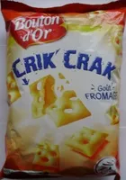 Mängden socker i Crik'Crak Goût Fromage