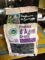 Mängden socker i Pruneaux d'agen géant entiers géants pasteurisés