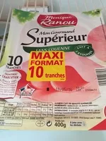 Mängden socker i Jambon supérieur sans couenne