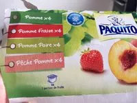 Mängden socker i Compote Pomme Panachée Pomme Fraise Poire Pêche