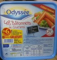 Mängden socker i Bâtonnets de surimi