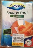 Mängden socker i Saumon fumé Danemark