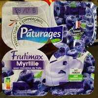 Mängden socker i Yaourt myrtille avec morceaux de fruits