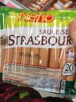 Mängden socker i Saucisses strasbourg