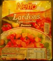 Mängden socker i Lardons sans couenne fumés