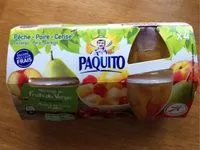 Mängden socker i Fruits du verge pêche poire cerise au sirop léger