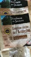 Mängden socker i Saucisse sèche de l'ardèche igp