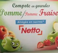 Mängden socker i Compote gourde pomme fraise