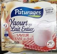 Mängden socker i Yaourt au Lait Entier saveur Fraise des Bois