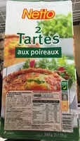 Mängden socker i 2 Tartes aux poireaux