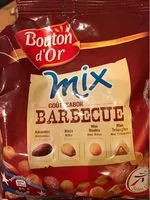 Mängden socker i Mélange de graines et biscuits Apéritifs Mix goût barbecue le paquet de 120 g