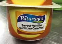 Mängden socker i Crème dessert saveur vanille sur lit au caramel