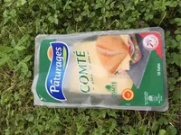 Mängden socker i Pâturages Comté au lait cru en tranches la barquette de 200 g