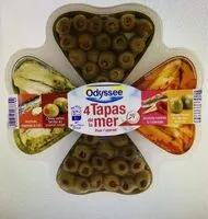 Mängden socker i 4 tapas de la mer