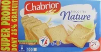 Mängden socker i Biscottes nature (Super Promo dont 25 % Gratuit)