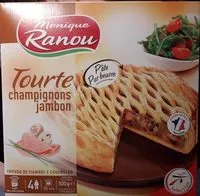 Mängden socker i Tourte champignons jambon