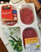 Mängden socker i 6+2 Steaks haché 5%