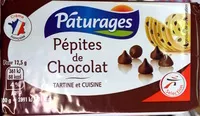 Mängden socker i Pépites de Chocolat - Tartine et cuisine